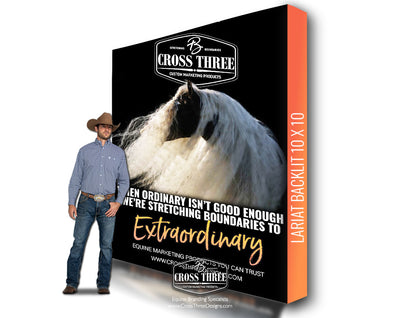 Lariat |  10' Tall Backlit Display Full Package | 10 x 10